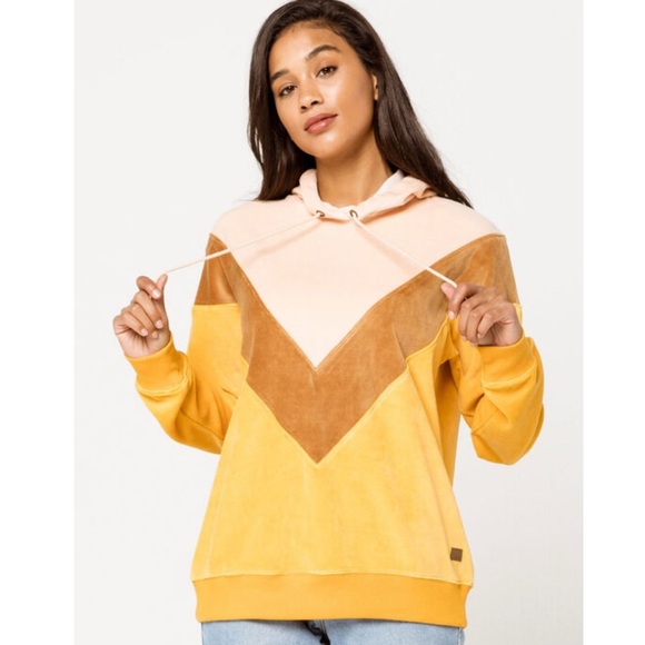 Roxy Tops - Roxy Chasing Waves Velour Hoodie